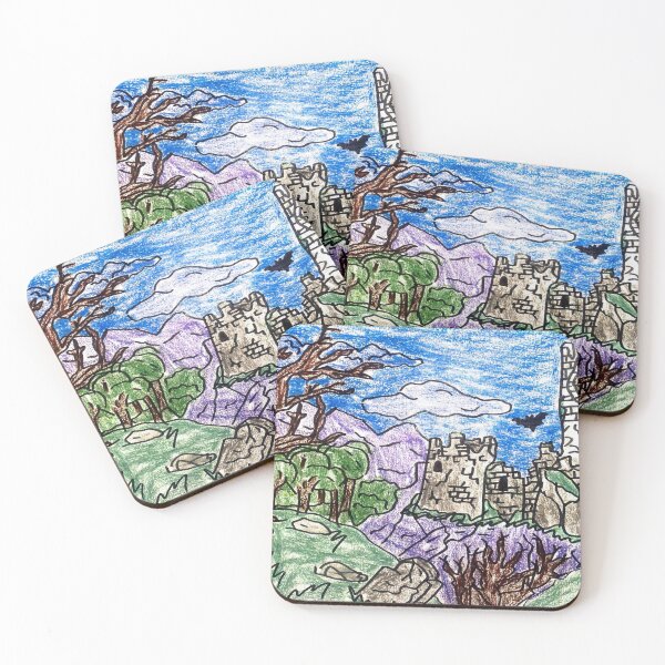 Item preview, Gothic Castle Ruins landscape designed and sold by MagicYana.