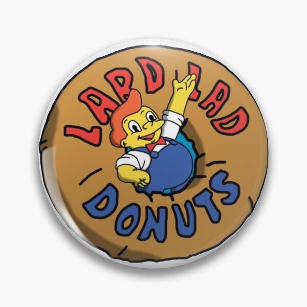Item preview, Playful Retro Charm and Pop Culture Humor – Lard Lad Donuts Emblem designed and sold by WATEKE.