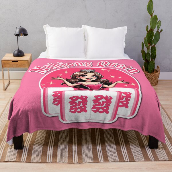 Item preview, Pink Mahjong Queen - Funny Mahjong Gift designed and sold by jessie848v.