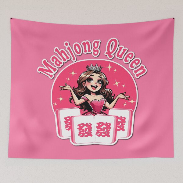 Item preview, Pink Mahjong Queen - Funny Mahjong Gift designed and sold by jessie848v.