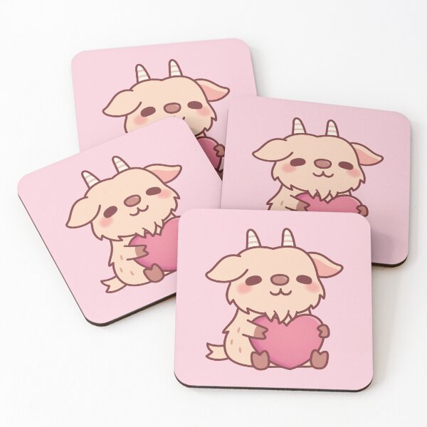 Item preview, Cute Goat Hugging A Heart designed and sold by rustydoodle.
