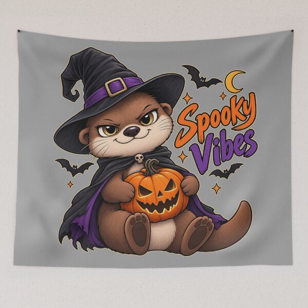 Item preview, Funny Otter Meme Collection - Spooky Vibes Creepy Otter Halloween - Dark Cartoon Animal - Halloween Spooky Humor designed and sold by MiraLumeStudio.