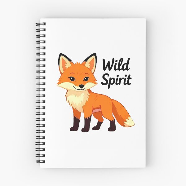 Item preview, An adventurous red fox with the text “Wild Spirit” alongside it designed and sold by Beleza e Estilo.
