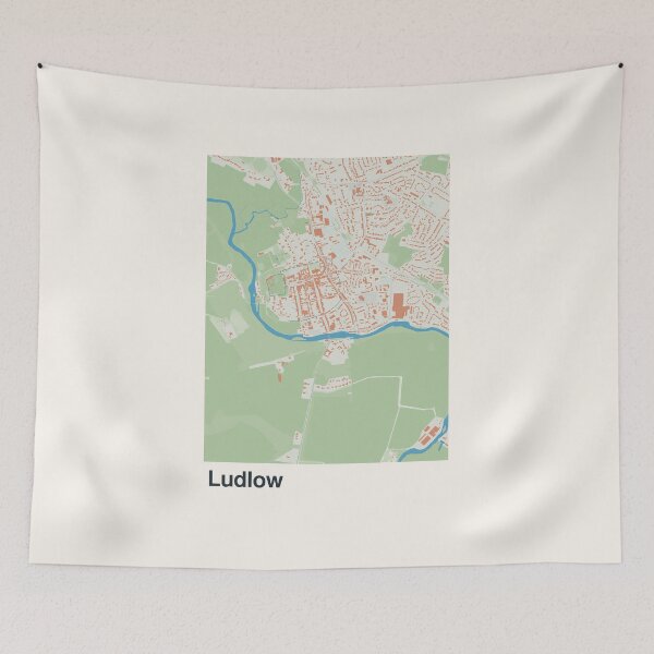 Item preview, Ludlow Minimalistic Map Art designed and sold by MapsNerd.