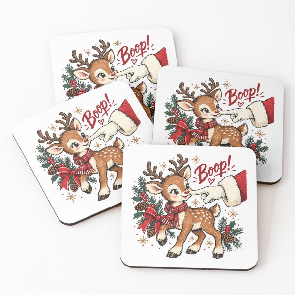 Item preview, Reindeer Boop Cute Christmas Deer Santa Humor designed and sold by andre-hollow.