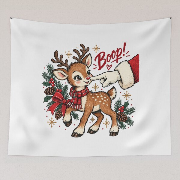 Item preview, Reindeer Boop Cute Christmas Deer Santa Humor designed and sold by andre-hollow.