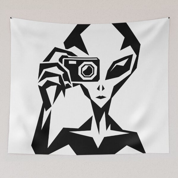Item preview, Alien Tourist Taking Pictures designed and sold by matybrak.