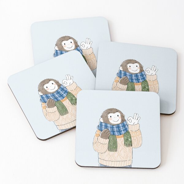 Item preview, Cute Cozy Sloth Waving Scarf Art designed and sold by Lunat1kk.
