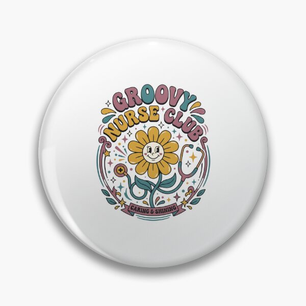 Item preview, Groovy Nurse Club Retro Vintage Healthcare Worker Design designed and sold by Mellow Doodle Co..