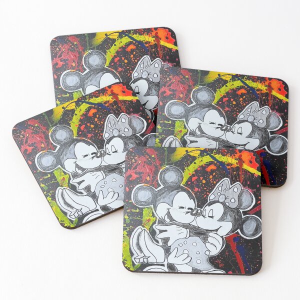Item preview, Mickey and Minnie Splatter designed and sold by EmptyBeanBag.