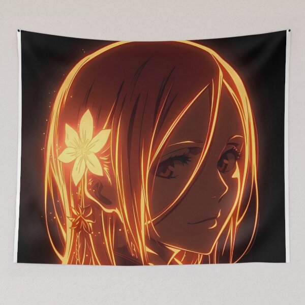 Item preview, Radiant Golden Flower Woman – Glowing Floral Anime Style Portrait designed and sold by Dyan4.