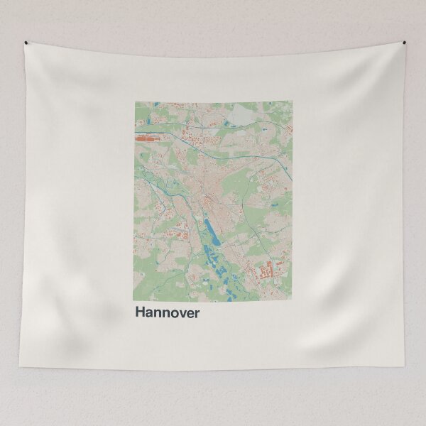 Item preview, Hannover Minimalistic Map Art designed and sold by MapsNerd.