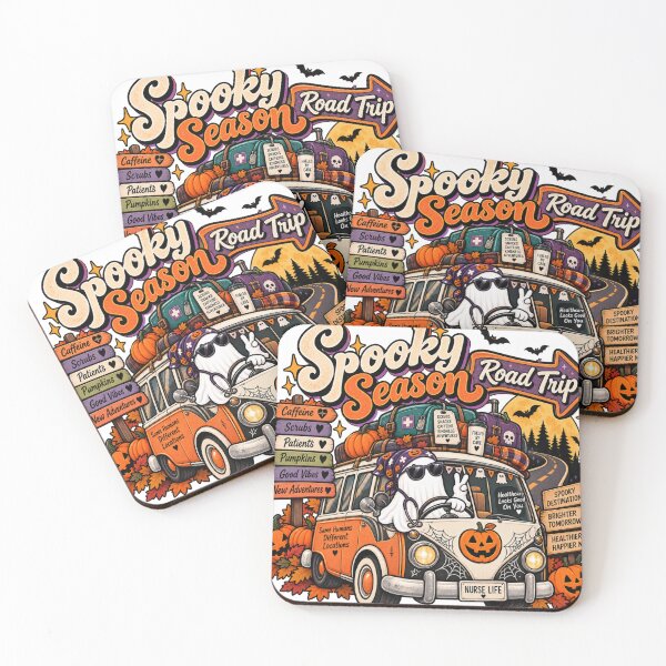 Item preview, Spooky Season Road Trip – Halloween Nurse Healthcare Ghost Adventure designed and sold by justsuestudio.