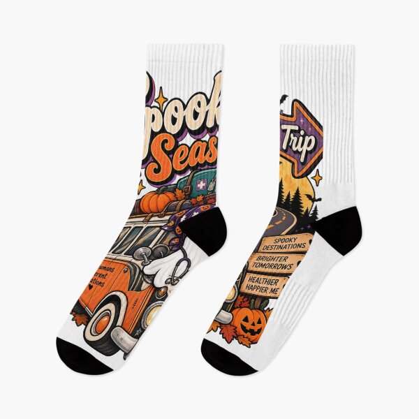 Item preview, Spooky Season Road Trip – Halloween Nurse Healthcare Ghost Adventure designed and sold by justsuestudio.