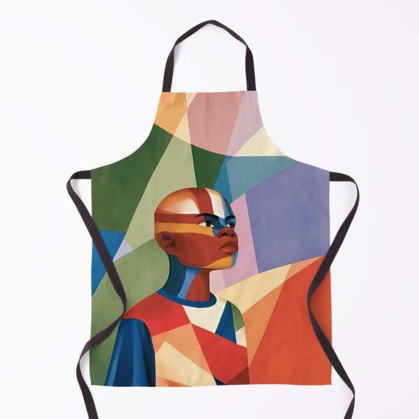Item preview, Abstract Cubist Futuristic Portrait Art designed and sold by Lunat1kk.