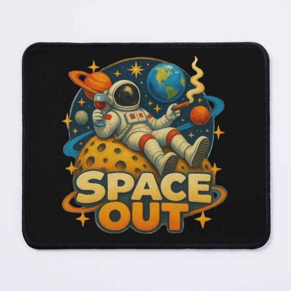 Item preview, Spaced Out Astronaut Moon Space Lover Retro Space Design designed and sold by Genius Geek.