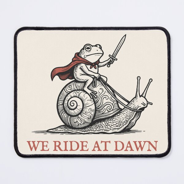 Item preview, Funny Frog Knight We Ride At Dawn designed and sold by legendaryskins.