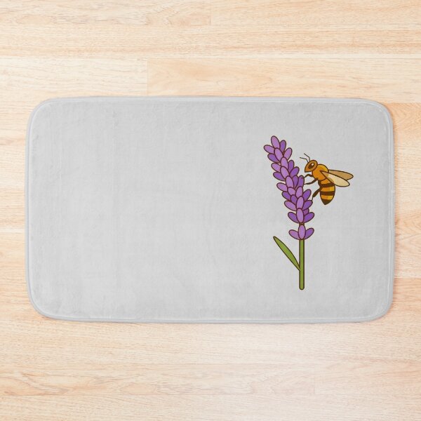 Item preview, Bee on Lavender Flower Illustration designed and sold by hattie's.