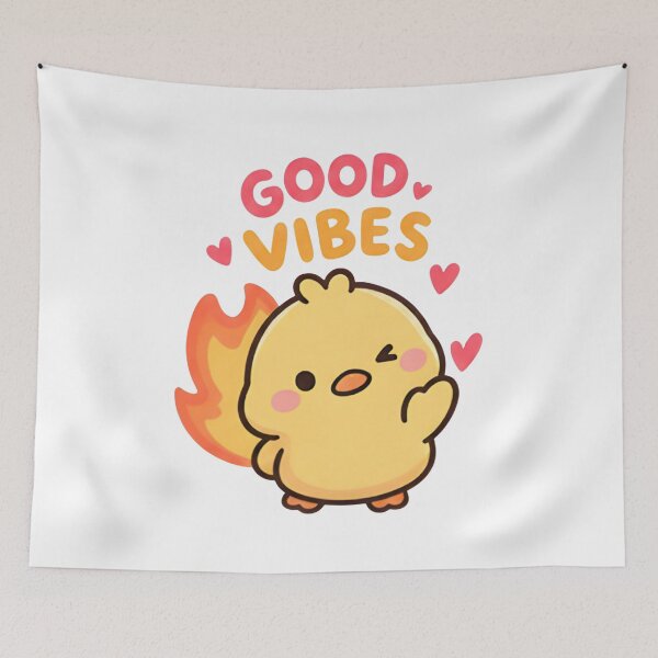 Item preview, Good Vibes Fire Duck - Cute Burning Animal Meme designed and sold by Duck lovers.