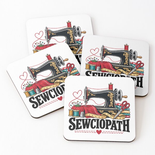 Item preview, Sewciopath Funny Sewing Machine Quilting Seamstress designed and sold by andre-hollow.
