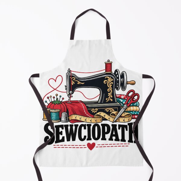 Item preview, Sewciopath Funny Sewing Machine Quilting Seamstress designed and sold by andre-hollow.
