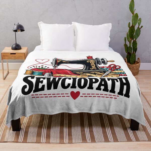 Item preview, Sewciopath Funny Sewing Machine Quilting Seamstress designed and sold by andre-hollow.