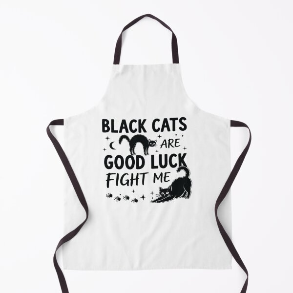 Item preview, Black Cats Are Good Luck, Fight Me, Funny Black Cat Halloween designed and sold by CloudyPress.