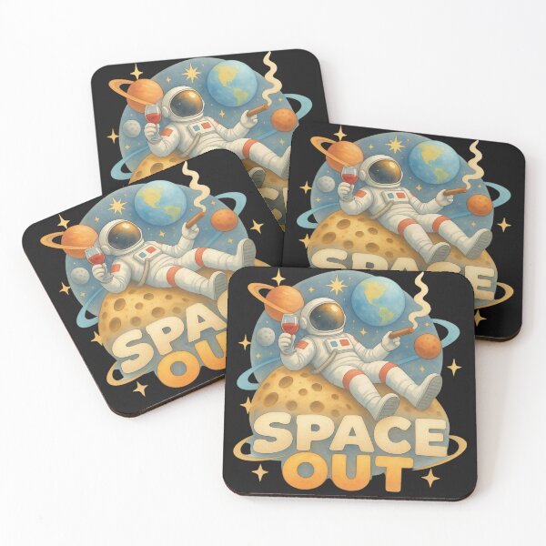 Item preview, Spaced Out Astronaut Moon Space Lover Retro Space Design designed and sold by Genius Geek.