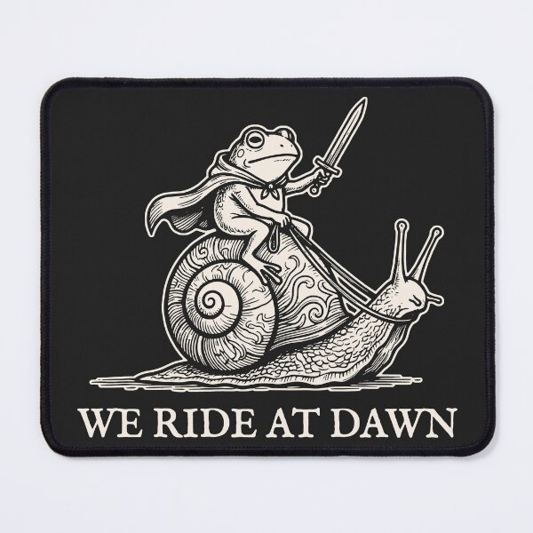 Item preview, Funny Frog Knight We Ride At Dawn designed and sold by legendaryskins.