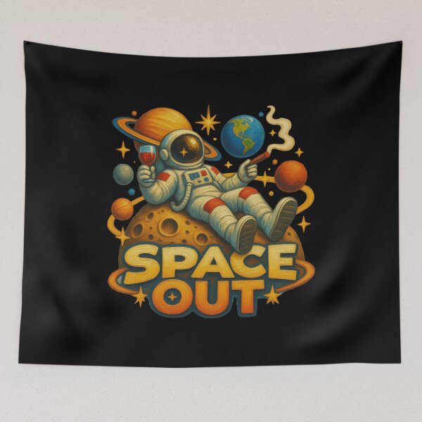 Item preview, Spaced Out Astronaut Moon Space Lover Retro Space Design designed and sold by Genius Geek.