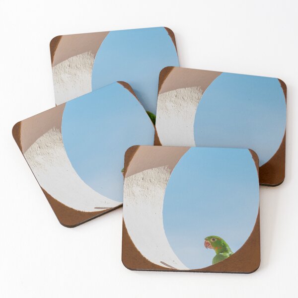 Item preview, Green Parakeet Peeking Through Window designed and sold by asun5.