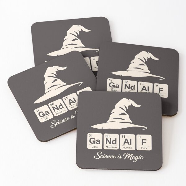 Item preview, Gandalf Science Is Magic – Periodic Table Fantasy Graphic Tee designed and sold by Overlord Kingdom.
