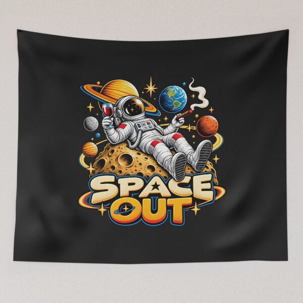 Item preview, Spaced Out Astronaut Moon Space Lover Retro Space Design designed and sold by Genius Geek.