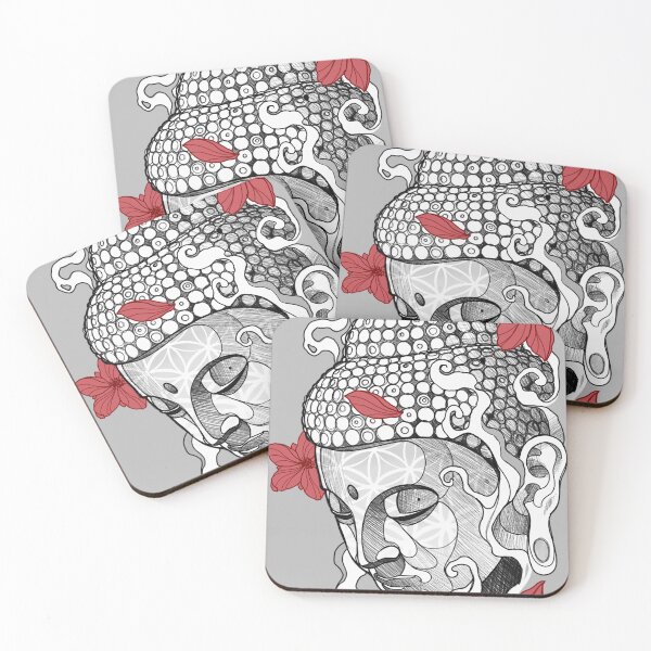 Item preview, Buddha and sakura flowers. No Ai designed and sold by HACHURA T.