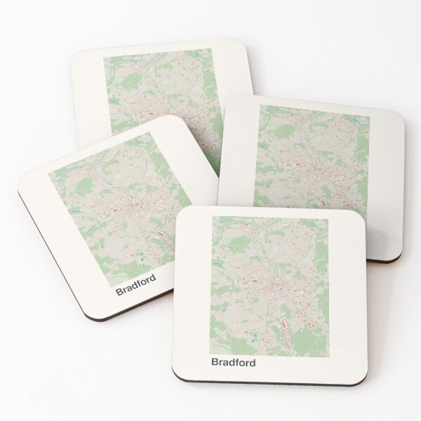 Item preview, Bradford Minimalistic Map Art designed and sold by MapsNerd.