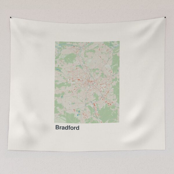 Item preview, Bradford Minimalistic Map Art designed and sold by MapsNerd.