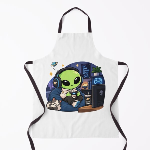 Item preview, Cute Gamer Alien | Gaming  Design designed and sold by fedetrev.
