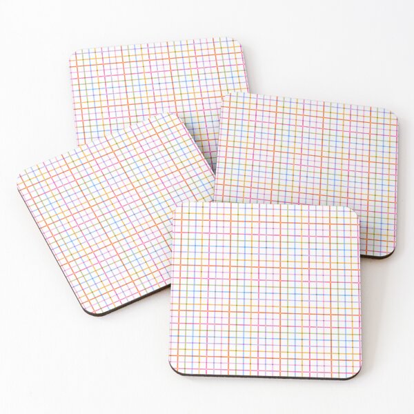 Item preview, Colorful Rainbow Windowpane Grid - Multi Color Plaid Pattern designed and sold by lovelys-store.