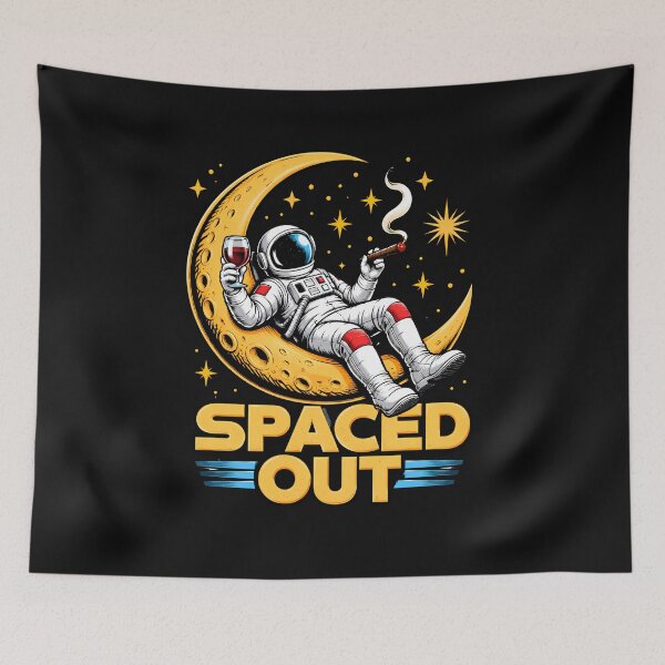 Item preview, Spaced Out Astronaut Moon Space Lover Retro Space designed and sold by Genius Geek.