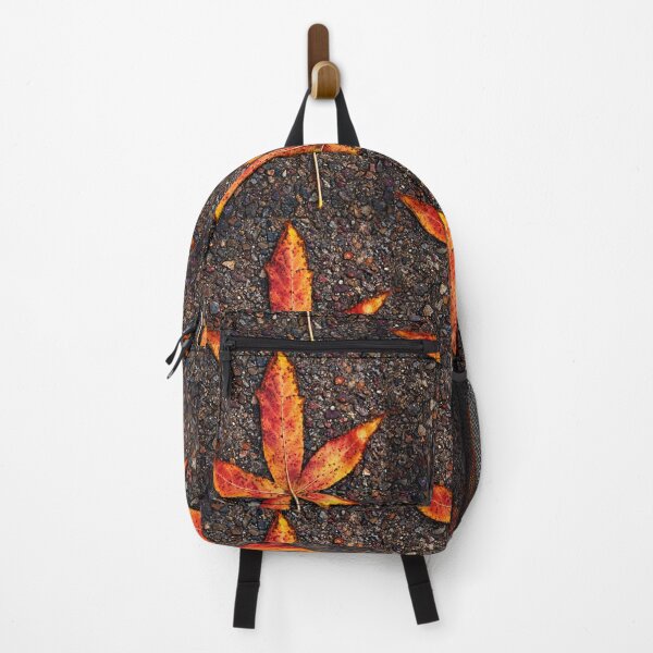 Item preview, Fiery Autumn Leaf on Rustic Gravel designed and sold by Kimberly Palmer.