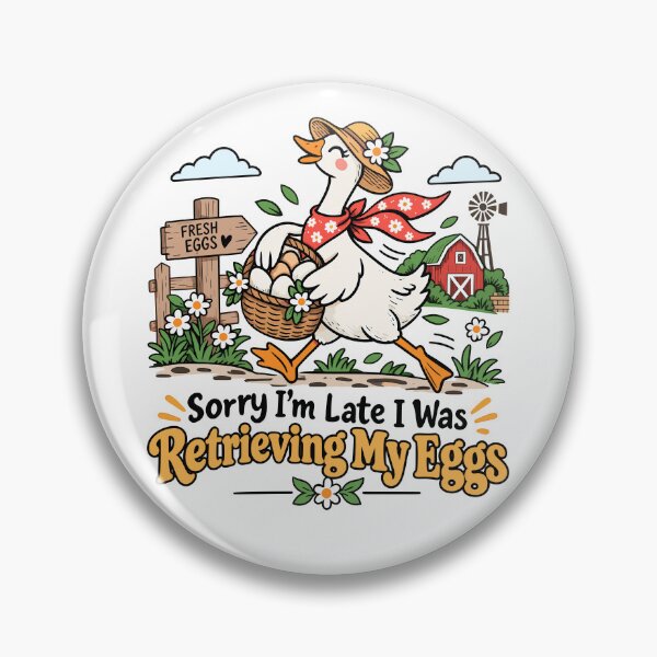Item preview, Sorry I'm Late, I Was Retrieving My Eggs, IVF Fertility Journey designed and sold by andre-hollow.