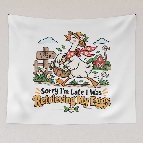 Item preview, Sorry I'm Late, I Was Retrieving My Eggs, IVF Fertility Journey designed and sold by andre-hollow.