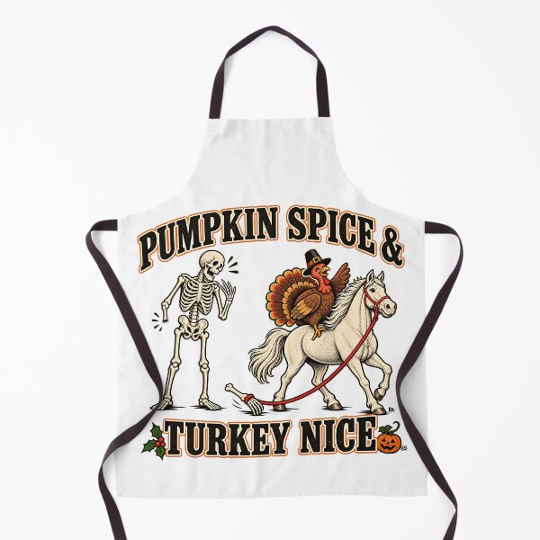 Item preview, Pumpkin Spice And Turkey Nice Skeleton Horse Riding Art designed and sold by DesignArtist.ia.