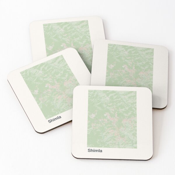 Item preview, Shimla Minimalistic Map Art designed and sold by MapsNerd.