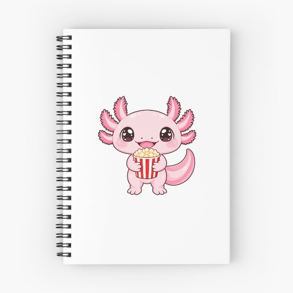 Item preview, Cute Kawaii Aksolotl With Popcorn designed and sold by Eternalski.