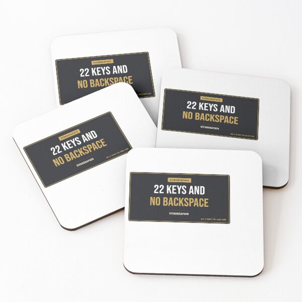 Item preview, 22 Keys And No Backspace Court Reporter designed and sold by SlowMadeShelf.