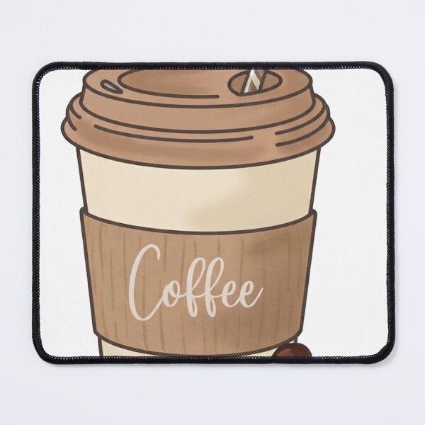 Item preview, Cute Iced Coffee Cup & Coffee Beans Aesthetic Illustration designed and sold by Graphix  Studio.