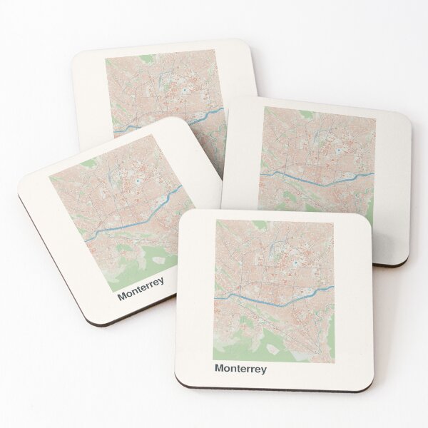 Item preview, Monterrey Minimalistic Map Art designed and sold by MapsNerd.