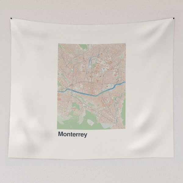 Item preview, Monterrey Minimalistic Map Art designed and sold by MapsNerd.