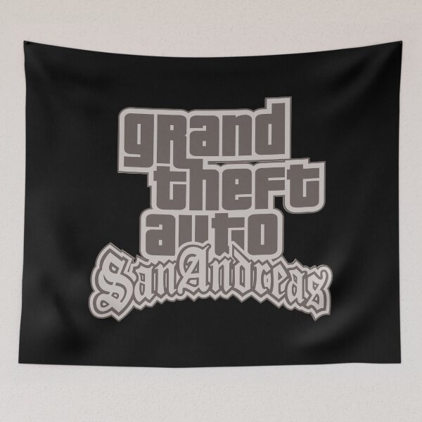 Item preview, GTA Grand Theft Auto Logo San Andreas SA Pastel designed and sold by BubblePopRed.